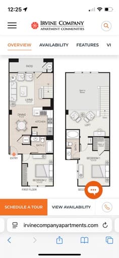 1b/1b available in a 2b/2b lofted apartment (Redwood City) 4