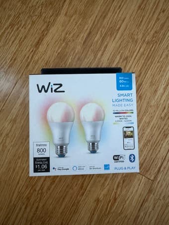 Wiz LED Smart Light Bulbs (2 pack) 1