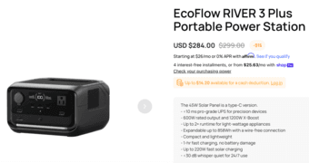 Portable Power Station (EcoFlow RIVER 3 Plus) 1