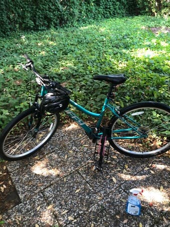 Bike, Rack & Helmet 1