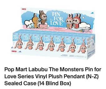 Pop Mart Original Labubu Pin for Love Blind Boxes 1