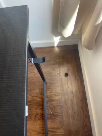 Black Wooden Desk, Like New 3