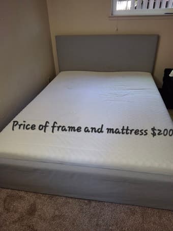 BED frame and mattress 1