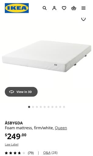 BED frame and mattress 4