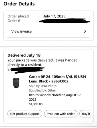 Canon RF 24-105 f4 unused 4