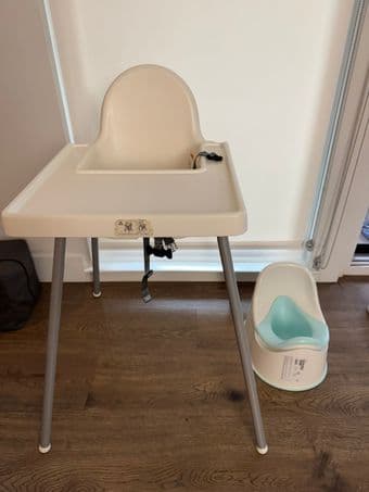 IKEA high chair and unused potty 1