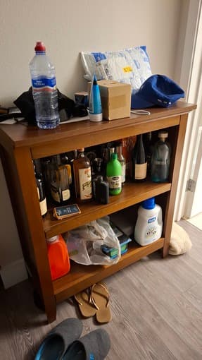 Wooden 3 shelf bookcase/storage unit 3