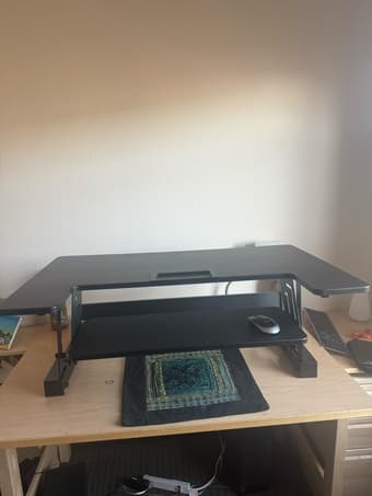 Standing desk converter (Basically new) 1