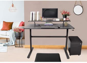 2 tier standing desk: barely used, great condition 1