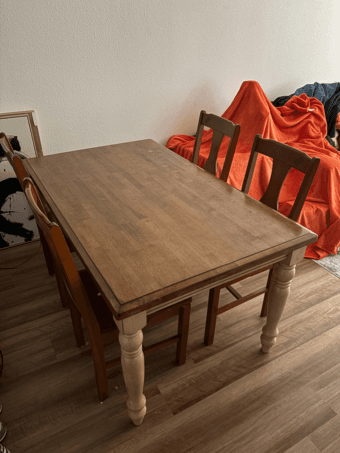 Wood Dining Set (Table + Chairs) 2