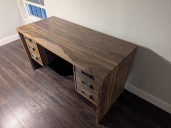 wood desk with drawers for pickup 2