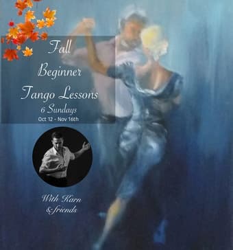 Fall Beginner Tango Lessons: 6 Sundays in Palo Alto 1