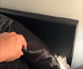 Black Upholstered Platform Bed Frame - Queen 2