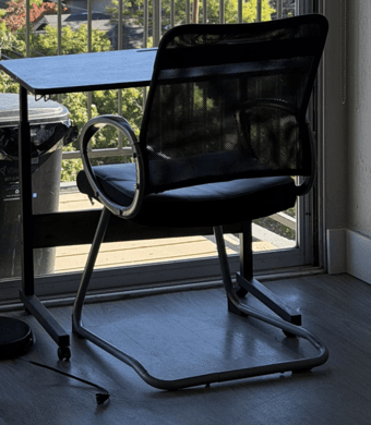 Ikea queen size bed mattess, chair with desk 2