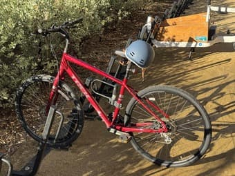 Hybrid Bike Trek Verve 2 full tune up + Helmet + U Lock 1