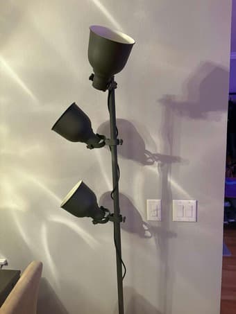 Floor lamp, 3-spotlights, dark gray 3