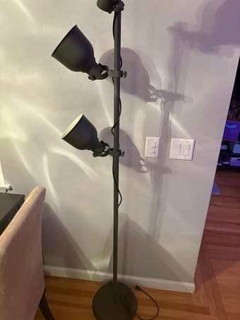 Floor lamp, 3-spotlights, dark gray 4