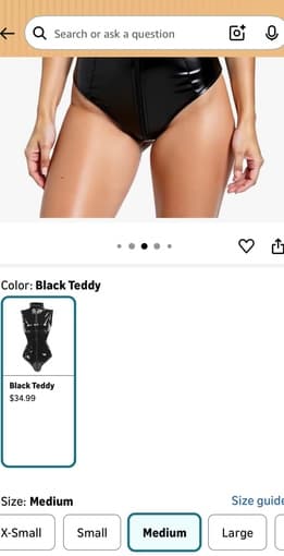 Black leather bodysuit for Halloween costume 4