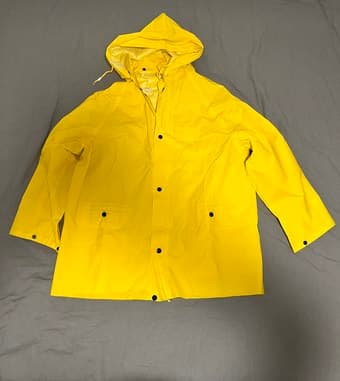 Yellow raincoat 1
