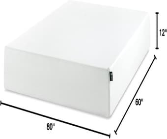 Zinus 12” Queen Memory Form Mattres and Upholstered Bed Frame 4