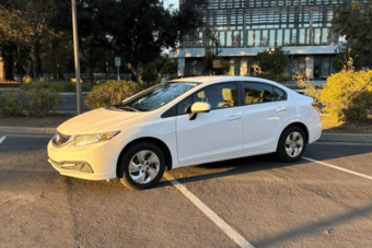 For Sale: 2014 Honda Civic LX – White 2