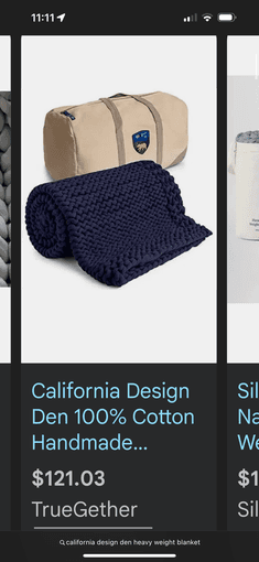 Knitted weighted blanket 1