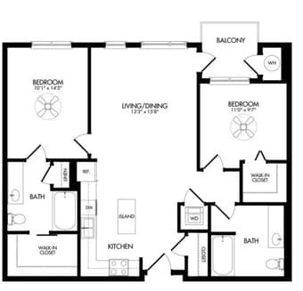 Master Bedroom in Luxury Apt (2B/2B) Mtn View - Dec or Jan move in 3