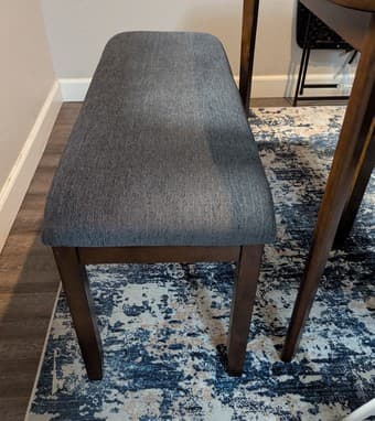 Wooden Bench With Upholstered Padding 1