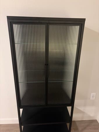 Glass bar cabinet 1