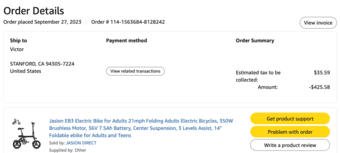 Foldable electric bike 1