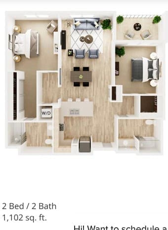 Lease takeover for master bedroom in a 2b2b: Discounted price! 1