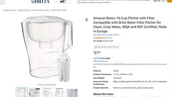 Water Filter Pitcher (Amazon Basics) 1