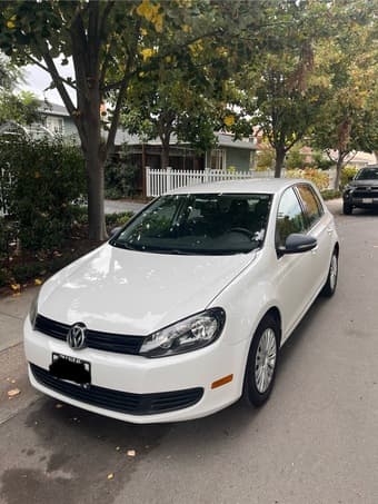 2012 Volkswagen Golf (White/Black) 2