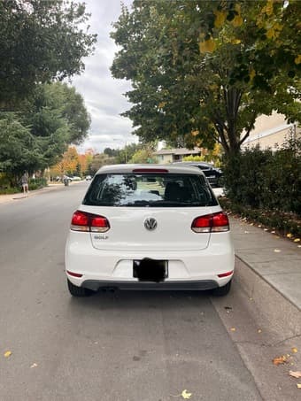 2012 Volkswagen Golf (White/Black) 4