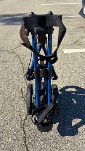 Sun Mountain Blue 3-Wheel Golf Push Cart Folding Collapsible w/ brake 2