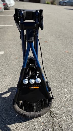 Sun Mountain Blue 3-Wheel Golf Push Cart Folding Collapsible w/ brake 3