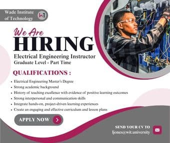 Electrical Engineering Instructor Graduate Level - Part Time 1