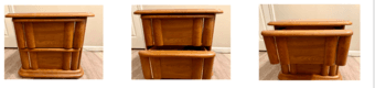Wooden chest with 2 drawers: $50 1