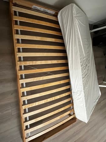 twin size bed frame and mattress for sale 40 OBO 1