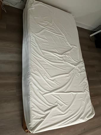 twin size bed frame and mattress for sale 40 OBO 2