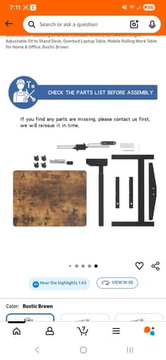 New, unassembled electric standing desk 2