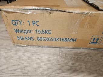 New, unassembled electric standing desk 4