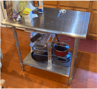 Stainless steel kitchen table 2