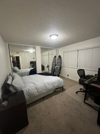 Master bedroom in 2 bed, 2 bath apartment for rent 4
