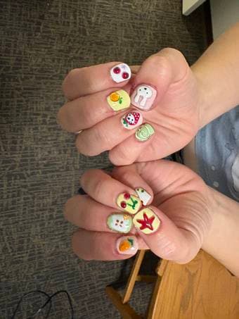 OFFERING NAIL SERVICES: Gel nails + gel-x extensions w/ custom art!! 4