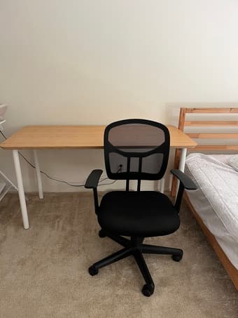 IKEA DESK AND CHAIR 1
