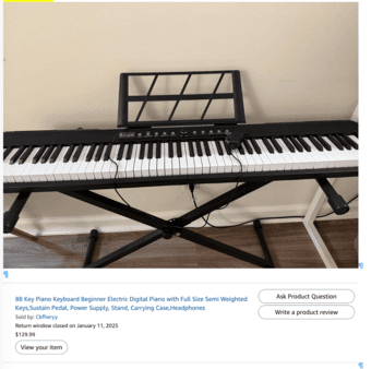 88 key piano keyboard 1