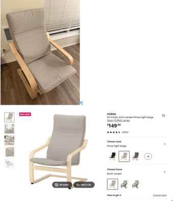 IKEA arm chair 1