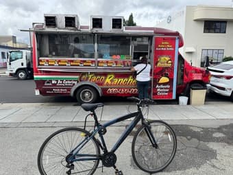 A bike with a U-shaped lock 1