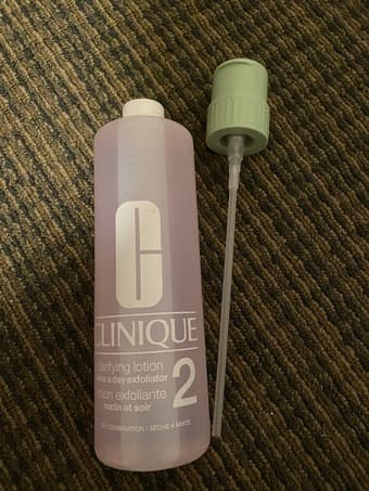 (TWO BOTTLES) Clinique clarifying lotion exfoliator 1
